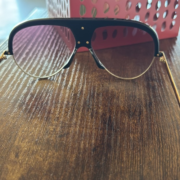 Gucci Shaded Pilot Unisex Sunglasses GG0477S0259 - Picture 7 of 9